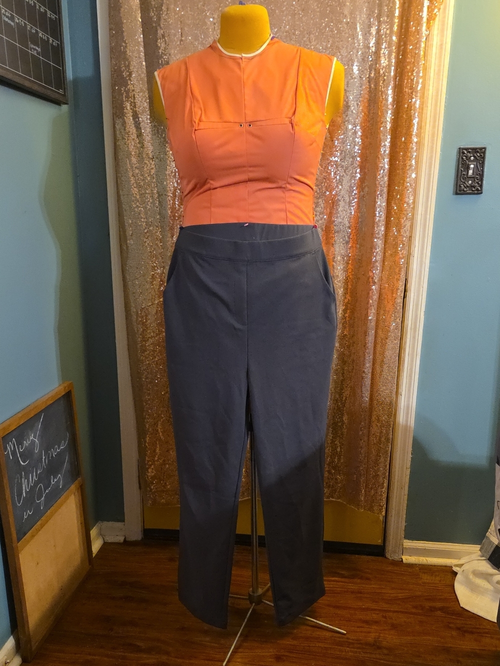 Zenana High-Waist Straight Leg Dress Pants - Size XL